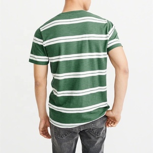 Maglietta in cotone Premium personalizzata a righe moda uomo di alta qualità maglietta senza abbigliamento di marca maglietta a maniche corte in bianco <span class=keywords><strong>T</strong></span>/<span class=keywords><strong>T</strong></span> lavorata a maglia - Product Image 4