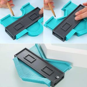 समोच्च प्रोफ़ाइल गेज अनुलिपित्र Woodworking आकार अनुरेखण टेम्पलेट मापने उपकरण प्रोफ़ाइल जिग गाइड-पाइप टाइल फ्रेम गेज - Product Image 6