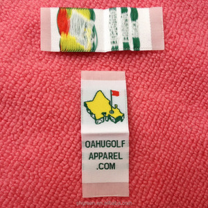 अमेरिका के कपड़े लेबल में बनाया गया, केंद्र फोल्ड के साथ बुना हुआ लेबल - Product Image 3