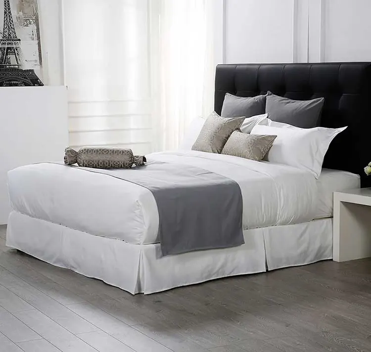 Роскошное трикотажное белое постельное белье Eliya из 100% египетского хлопка, одеяло, двуспальная простыня, Комплект постельного белья для отеля