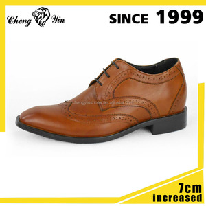 <span class=keywords><strong>Fantaisie</strong></span> hauteur respirant invisible hauteur croissante hommes <span class=keywords><strong>chic</strong></span> noir semelle en cuir robe chaussures - Product Image 1