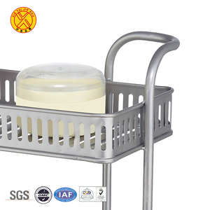 Estante de almacenamiento de cocina para baño, 2 niveles, de aluminio, sin perforación, proveedor de China - Product Image 2