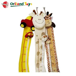 kids baby height measuring growth chart soft fabric plush folding handing ruler