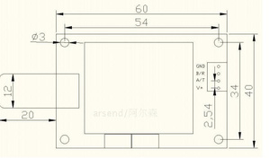 <span class=keywords><strong>Capteur</strong></span> <span class=keywords><strong>de</strong></span> bruit industriel, 10mm, DC12-24V Version 485, Module rs232/TTL, AS11-X - Product Image 2
