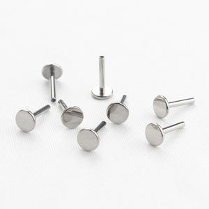 ASTM F136-poste de perno de <span class=keywords><strong>Labret</strong></span>, roscado interno de titanio, solo - Product Image 2