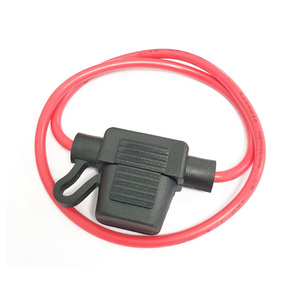 Negro <span class=keywords><strong>vivienda</strong></span> 16AWG cable rojo hoja <span class=keywords><strong>portafusibles</strong></span> - Product Image 1