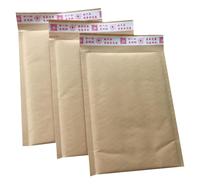 Enveloppe en papier kraft brun avec bulles pour bijoux, taille personnalisée, imprimée A2 A3 A4, emballage d'expédition à bulles
