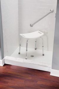<span class=keywords><strong>Chaise</strong></span> <span class=keywords><strong>de</strong></span> douche réglable en aluminium durable pour personnes âgées - Product Image 3