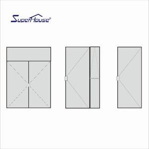 Fabbrica <span class=keywords><strong>Su</strong></span> <span class=keywords><strong>Misura</strong></span> <span class=keywords><strong>A</strong></span> <span class=keywords><strong>Specchio</strong></span> Vetri Finitura Superficiale In Alluminio Porte tagliafuoco Incernierato Per Alberghi - Product Image 2