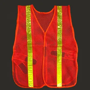 Mesh Veiligheid Vest Veiligheid Reflecterende Hi Vis Vest