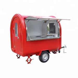 OEM High quality pulled by tractor/car/truck logo can be customized fast food trailer carts for sale