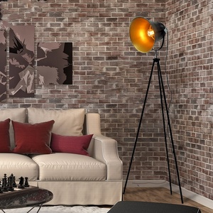 Luxury Living Room Interior Decoration Industrial Style Design Classical Black Matt Finish <strong>Tripod</strong> LED Standing <strong>Floor</strong> Light <strong>Lamp</strong> - Product Image 1