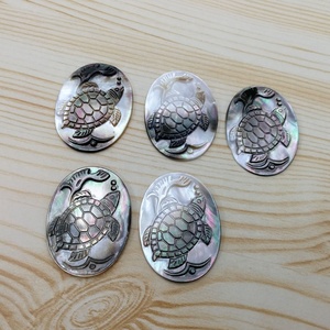 Vintage Naturel 40*30mm Noir <span class=keywords><strong>Nacre</strong></span> Beauté Dame Portrait Couleurs Gravé <span class=keywords><strong>Camée</strong></span> Pendentif Sculpté - Product Image 6