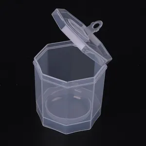 مصغرة المثمن صندوق بلاستيكي حالة شنقا صندوق تخزين من البلاستيك
