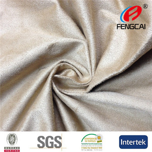 100% de punto de poliéster sintético tela de gamuza para <span class=keywords><strong>el</strong></span> sofá conjunto - Product Image 1