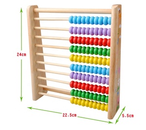 Houten educatief speelgoed Houten Kralen Abacus Kids Berekenen Tellen Frame game