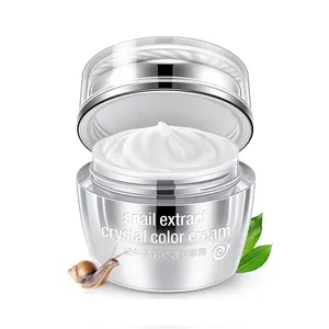 snail extract crystal color skin whitening face cream formula for dry skin