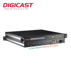 Codificador DVB Project de 8 canales, H.264, HD, MPEG-4, ASI, HD, Ml, SDI a IP