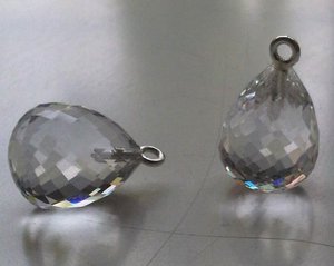 Wholesale High Quality 925 Silver Drop Shape Connectors Crystal Jewelry Findings & Components Model Crystal Drops Sejal Creaton - Product Image 2