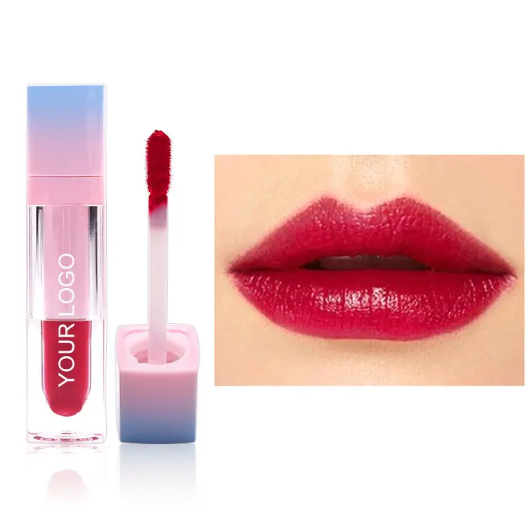 L21 Ultra langlebige flüssige Lippenstift Tönung Private Label Lippen fleck heißer Verkauf schöne glänzende Eiscreme transparent niedlichen Lip gloss