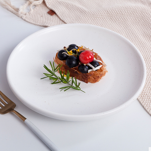 Hotel Supplier Entree <strong>Side</strong> Dishes Crockery 7" 10.5" Ceramic Black <strong>Plate</strong> - Product Image 4
