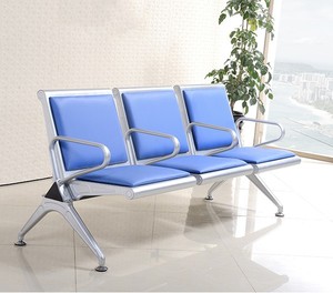 Sillas de PU de color mixto, silla de espera para aeropuerto de metal público - Product Image 5