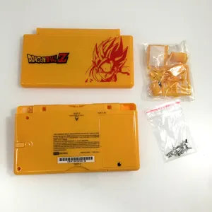 For DRAGONBALL Z Orange Limited Edition Orange Full Housing Shell Case + Screen Lens + Screwdriver set for Nintendo DS Lite NDSL