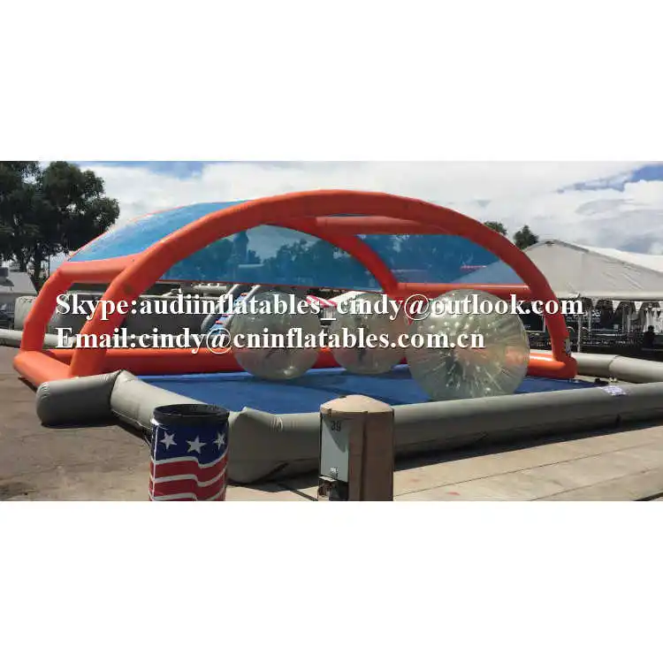 large inflatable battle balls arena sun shadow inflatable zorb ball track for sale