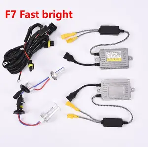 2017 Grosir F7 75W Lampu Depan HID Xenon Ballast Lampu Depan Kit Konversi Xenon HID H1 H7 H11 HB3 HB4 D2H 9012 HIR2