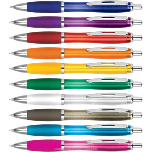 قلم جاف بلاستيكي مخصص حسب الطلب للترويج للترويج مع شعار