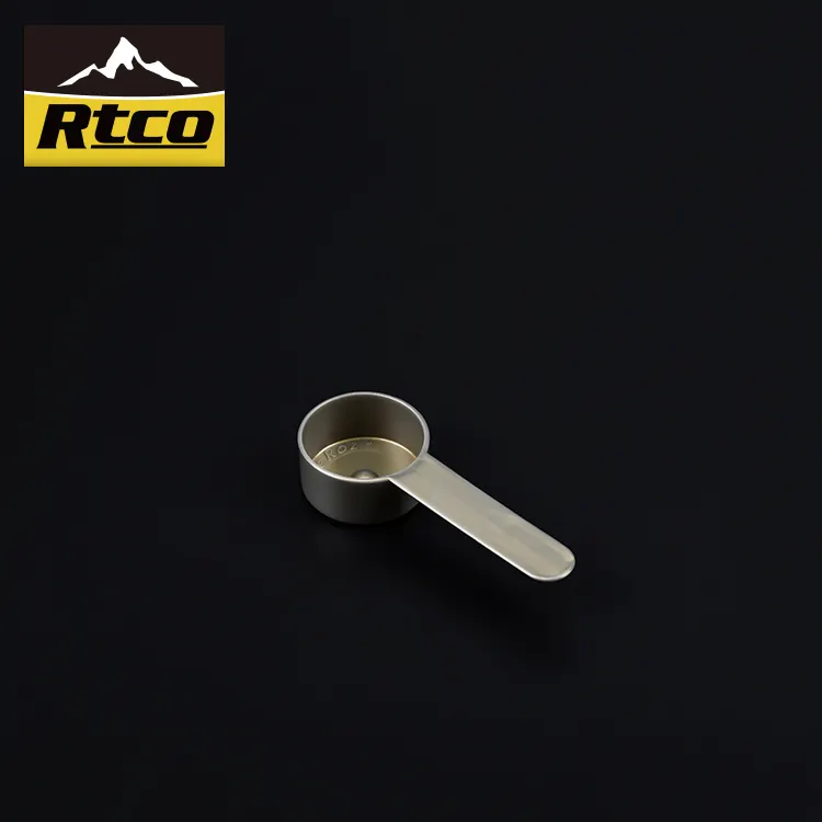 RTCO toptan Custom Made 0.5ml 30ml 40ml 50ml 60ml 90ml biyolojik olarak parçalanabilir Protein küçük plastik ölçme kepçe kahve