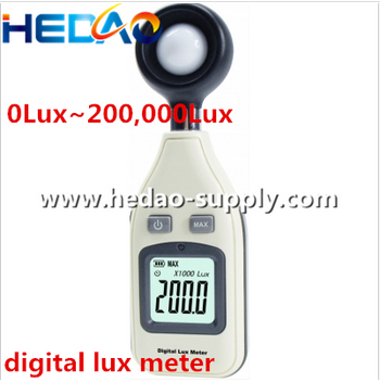 Numérique éclairement Light Meter 0 - 200,000 Lux numérique luxmètre