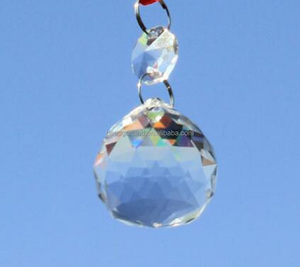 Haute Qualité Transparent Clair Graisse Larme À Facettes <span class=keywords><strong>Boule</strong></span> De Cristal Perlé Cristal En Verre Diamant - Product Image 4