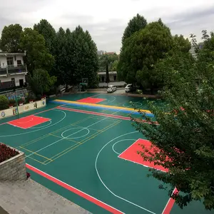 Campo de atividades esportivas para basquete, futebol, tênis, badminton, patinação, tribunal hockey, 2019