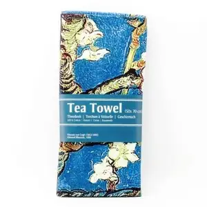 Factory wholesale 100% cotton custom printed tea towel with Sedex CE BSCI Walmart certificate approved