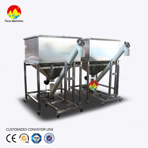 Xả chiều cao tùy chỉnh CE giấy chứng nhận rung Phễu bột băng tải trục vít - Product Image 2