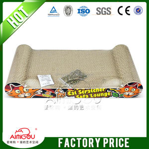 PATRIMONIO DE CARTÓN GATO SCRATCHER RASCARSE PAD CAMA SALÓN SOFÁ y EL GATO PELLIZCO - Product Image 1