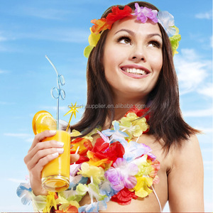 卸売 高品質 ハワイアンレイ 花飾り 販促用装飾 ハワイの花ネックレス レイ - Product Image 4