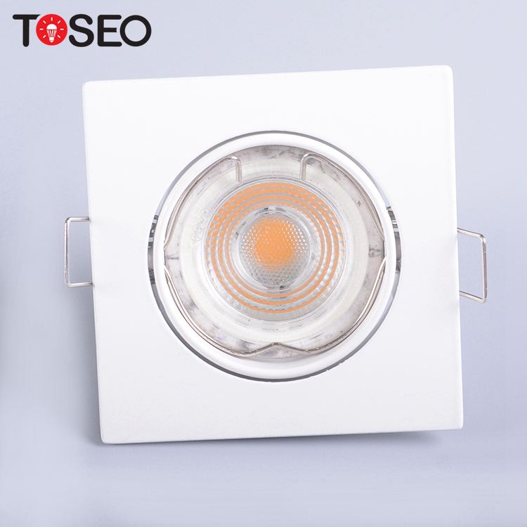 68mm Square Adjustable Downlight , AC 220-240V Recessed LED Ceiling Lights