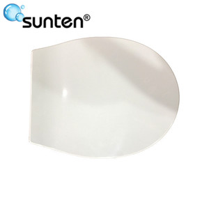 Artículos sanitarios blanco puro ultra delgado urea material frente cerrado cierre suave asiento del inodoro - Product Image 4