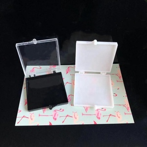 حقن مصبوب ps صندوق المواد البلاستيكية التسمية/شارة/عملة ميدالية مربع مع مفصلات - Product Image 3