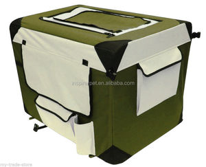 Jaulas para perros de metal de patrón sólido con bolsa de transporte transpirable - Product Image 4