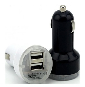 USB <span class=keywords><strong>2</strong></span>พอร์ตรถชาร์จ DC 5โวลต์<span class=keywords><strong>2</strong></span>.1A อะแดปเตอร์ที่จุดบุหรี่สำหรับชาร์จโทรศัพท์ - Product Image 1