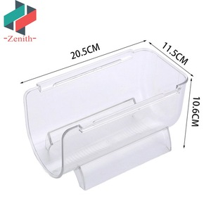 ZNF00008 Clear Beer Wine Bottle Storage Rack Freestanding impilabile in <span class=keywords><strong>plastica</strong></span> per frigo da cucina - Product Image 6