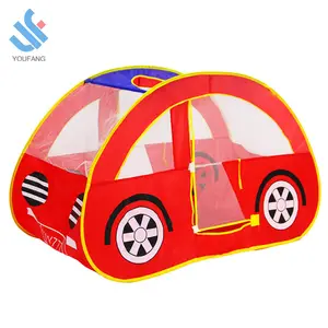 YF-W9108 Amazon hot selling foldable indoor outdoor children play house kids paly cartoon car camping tent pop up tent