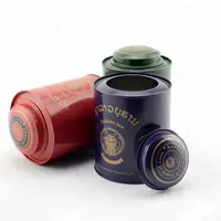 高級茶缶中国サプライヤー空の金属茶缶ラウンド茶缶キャニスター多色ブリキ箱ラウンド