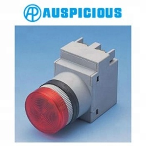 โคมไฟนำร่อง LED ประเภทหม้อแปลง IP65 22มม. (PLT-22) ให้แสงสว่างสีสันสดใสพร้อมเอฟเฟกต์สีขาวแดงฟ้าเขียวเหลือง - Product Image 2