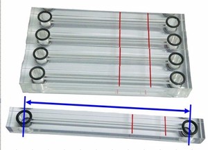 Thay thế bộ phận máy nén khí đo mức dầu 120*12 Trung Tâm Khoảng Cách 200 Trong Suốt Dầu Chỉ Báo Mức - Product Image 2