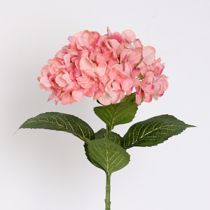 Lớn Duy Nhất Thân Ngà Thật Cảm Thấy Latex Silk Hoa Cẩm Tú Cầu Nhân Tạo - Product Image 4