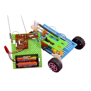 Kit diy 4 canais mecânico volante, controle remoto, brinquedos, carros